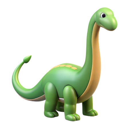 Brontosaurus-Dinosaurier  3D Icon