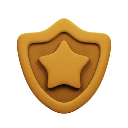Bronze Badge  3D Icon