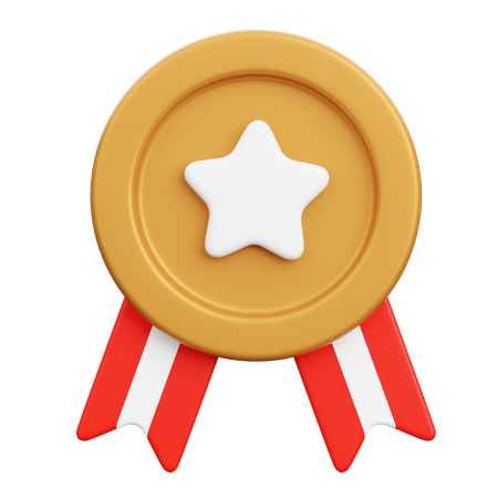 Bronze Badge  3D Icon