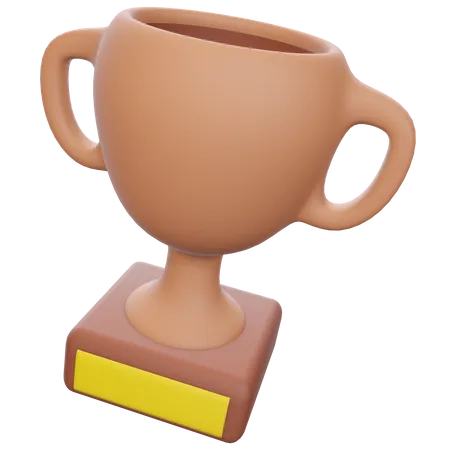 Bronze Cup  3D Illustration