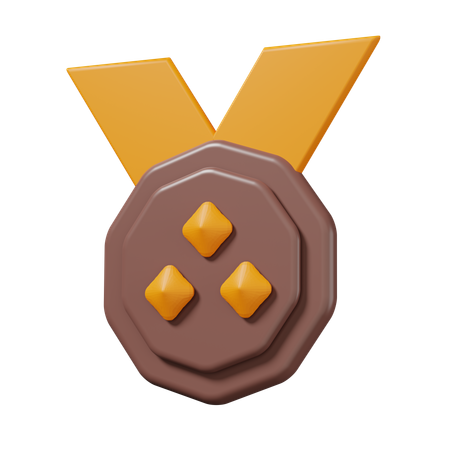 Bronze Medal  3D Icon