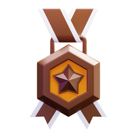 Bronze Medal  3D Icon