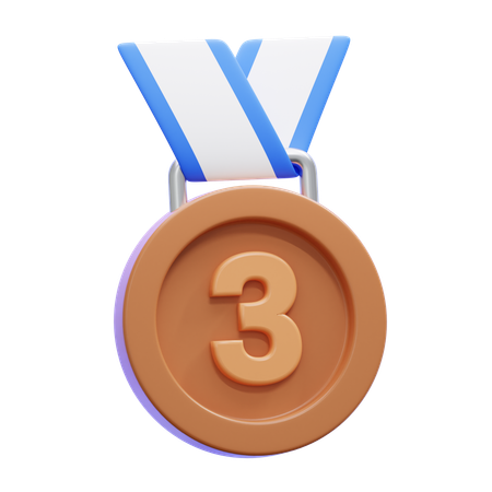 Bronze Medal  3D Icon