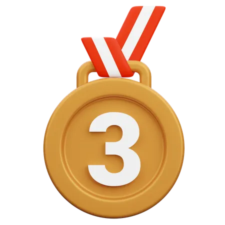 Bronze Medal  3D Icon