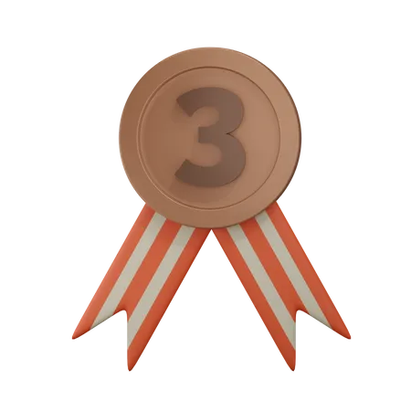 Bronze Medal  3D Icon