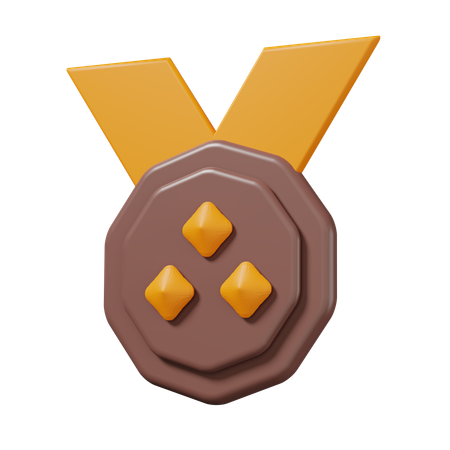 Bronze Medal  3D Icon