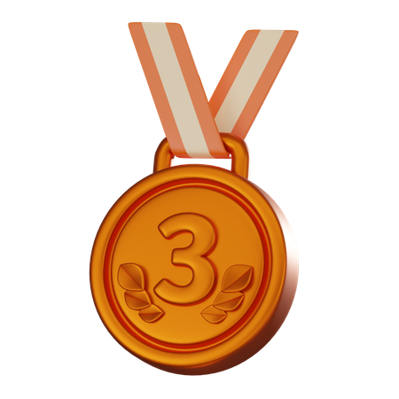 Bronze Medal  3D Icon