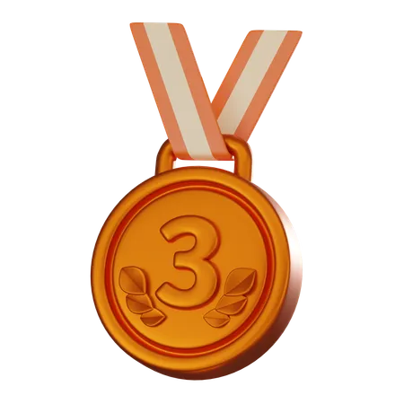 Bronze Medal  3D Icon