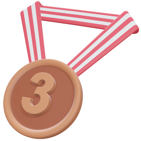 Bronze Medal  3D Illustration