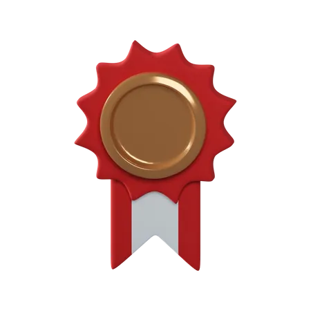 Bronze medal  3D Illustration