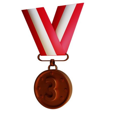 Bronze Medal  3D Illustration