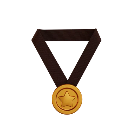 Bronze medal  3D Illustration