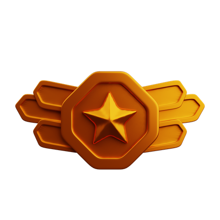 Bronze Rank  3D Icon