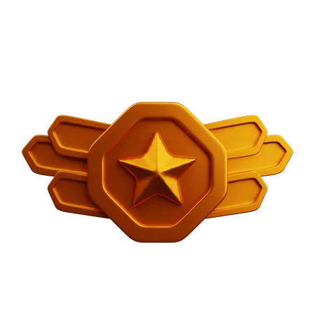 Bronze Rank  3D Icon