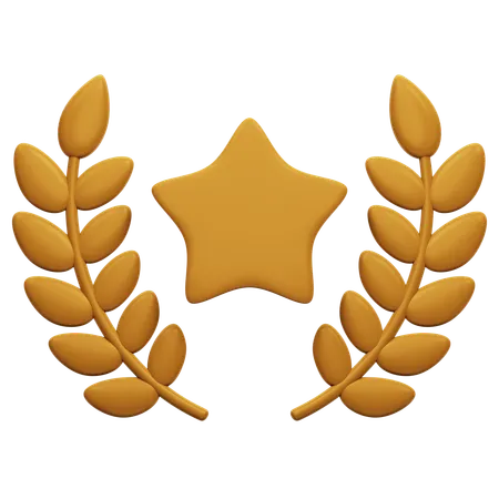 Bronze Star  3D Icon