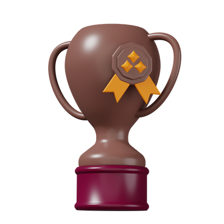 Bronze trophy  3D Icon