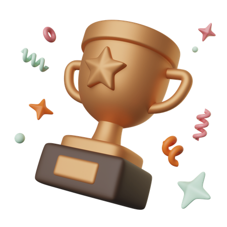 Bronze Trophy  3D Icon