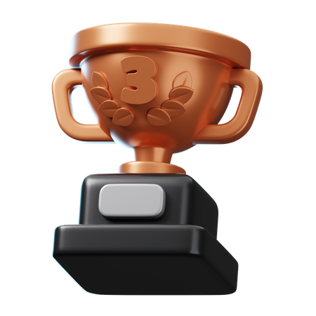 Bronze Trophy  3D Icon