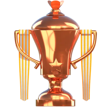 Bronze Trophy Award  3D Icon