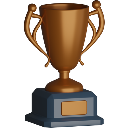 Bronze Trophy Award  3D Icon