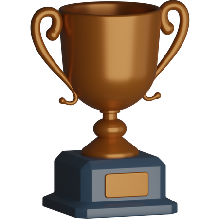 Bronze Trophy Game  3D Icon