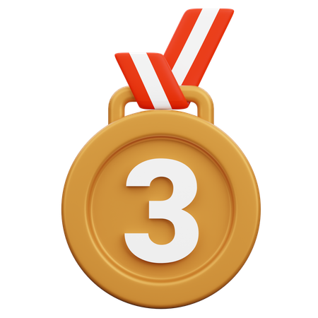 Bronzemedaille  3D Icon