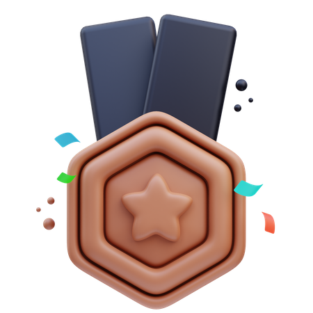 Bronzemedaille  3D Icon