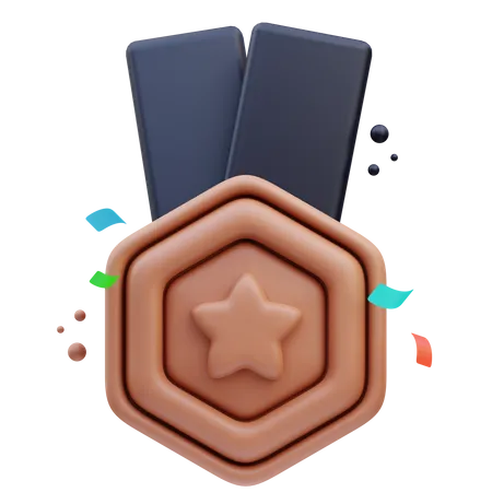 Bronzemedaille  3D Icon