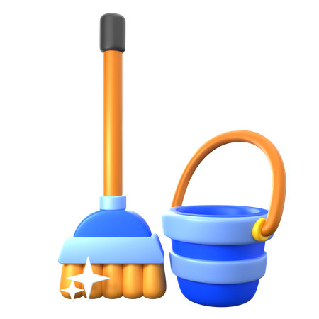 Broom  3D Icon