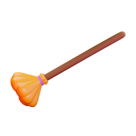 Broom  3D Illustration