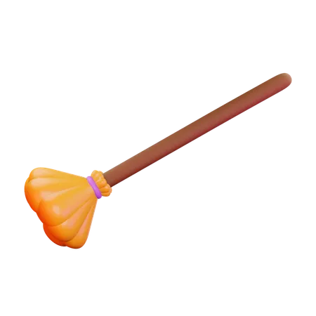 Broom  3D Illustration