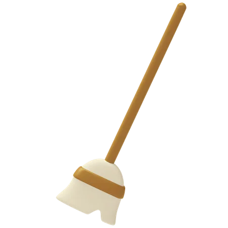 Broom  3D Illustration