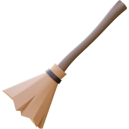 Broom Of Halloween Day  3D Icon