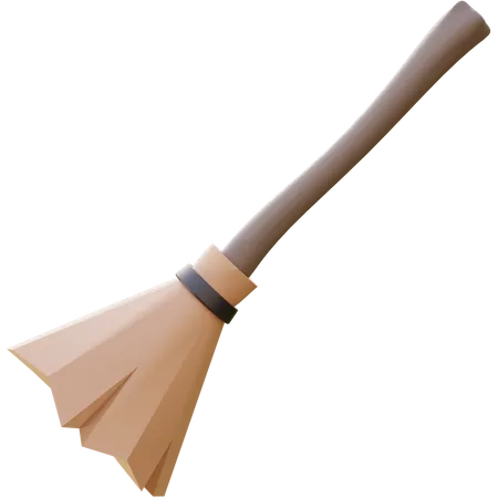 Broom Of Halloween Day  3D Icon