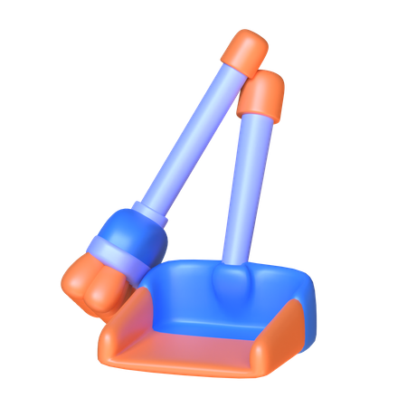 Broom Set  3D Icon