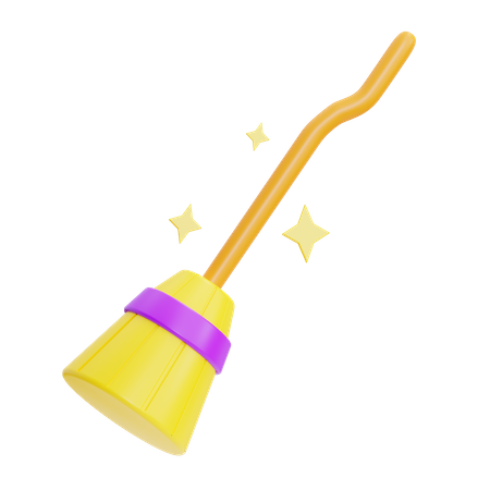 Broom Stick  3D Icon