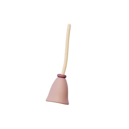 Broom Stick  3D Illustration