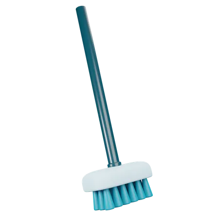 Broom Stick  3D Illustration