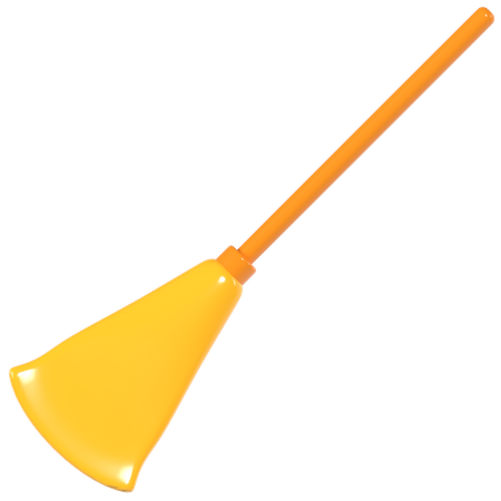 Broom Stick 3D Illustration