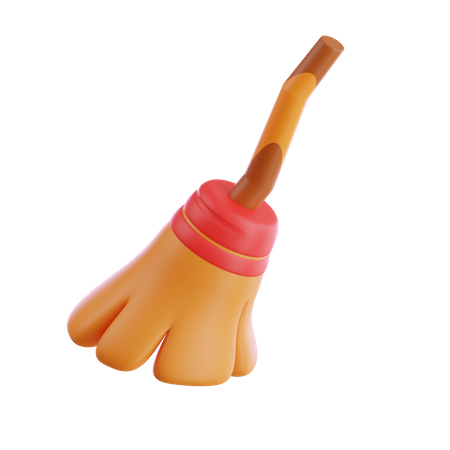 Broom witch  3D Icon