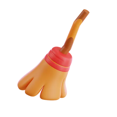 Broom witch  3D Icon