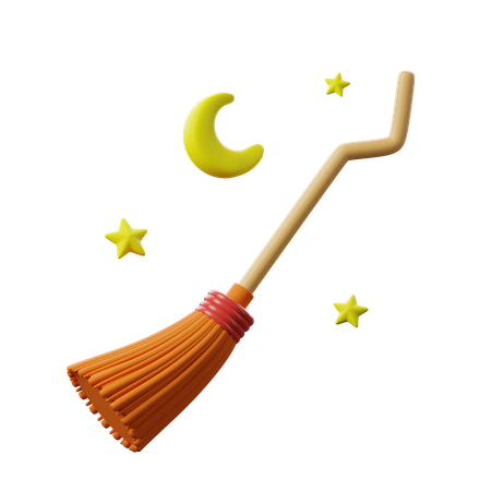 Broomstick  3D Icon