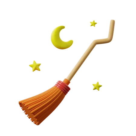 Broomstick  3D Icon