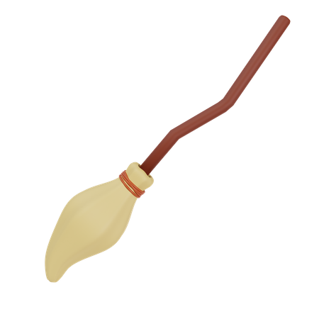 Broomstick for Halloween  3D Icon