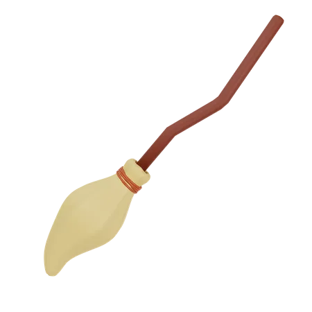 Broomstick for Halloween  3D Icon