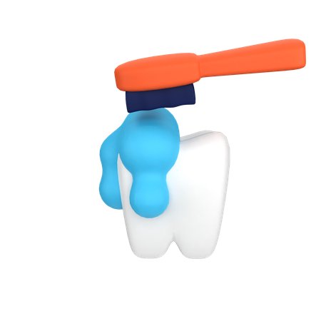 Se brosser les dents  3D Icon