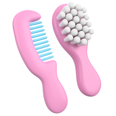 Brosse à cheveux pour bébé  3D Icon