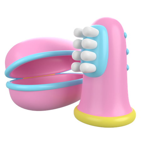 Brosse à dents pour bébé  3D Icon