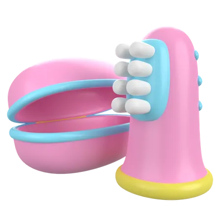 Brosse à dents pour bébé  3D Icon