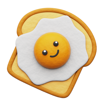 Brot Ei  3D Icon